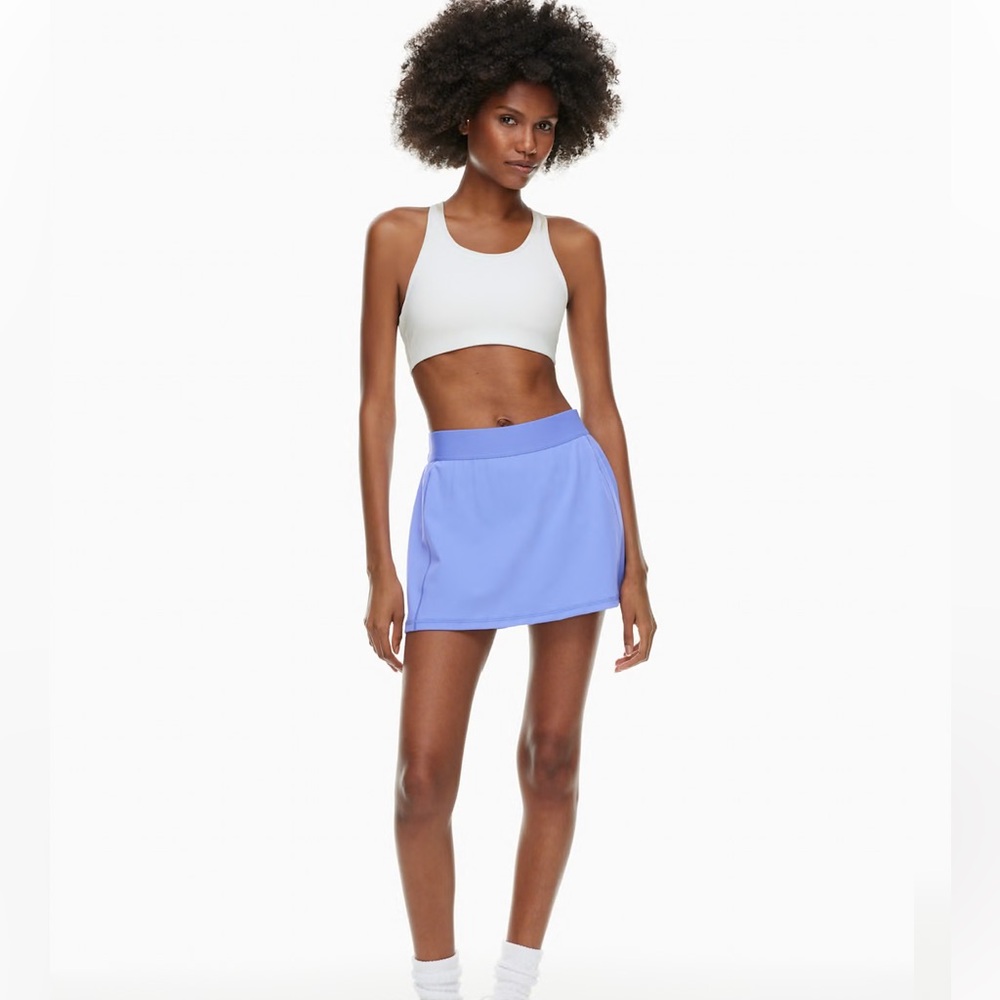 Aritzia TNA Action Powersculpt Micro Tennis Skirt in Rich Berry